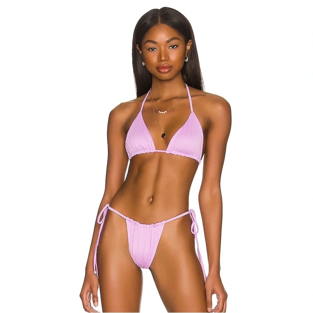 FRANKIES BIKINIS ❤️‍🔥 TIA PLISSE BOTTOMS NWT